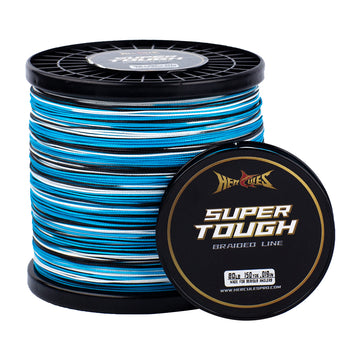 HERCULES SUPER TOUGH Camo Blue Braided Fishing Line HERCULES